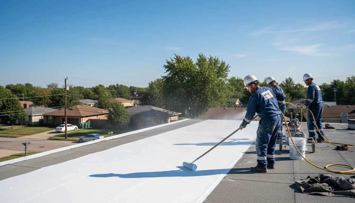 Commercial roof coating in Flinton, PA near me